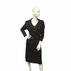 Blazer Embroidered with Flowers Sz S(SKU 000049)